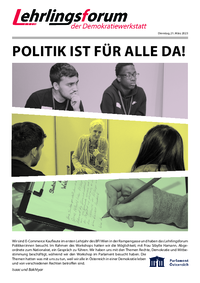 Lehrlingsforum – Demokratie