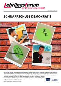 Lehrlingsforum – Demokratie
