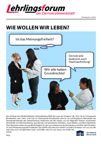 Lehrlingsforum – Demokratie