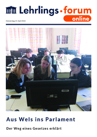 Online Lehrlingsforum Parlament (Zeitung)